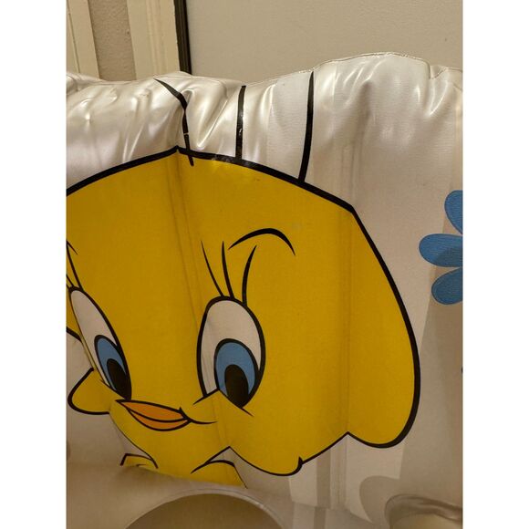 Vintage 1999 Looney Tunes Tweety Bird Kids Inflatable Chair Warner Brothers - Picture 9 of 12